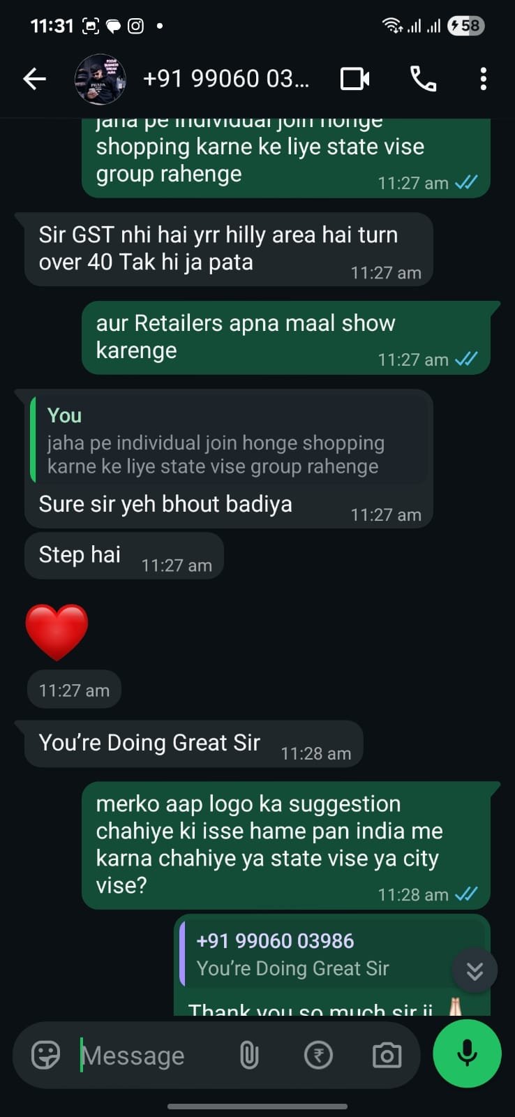 Men's Wear community chat screenshot 5