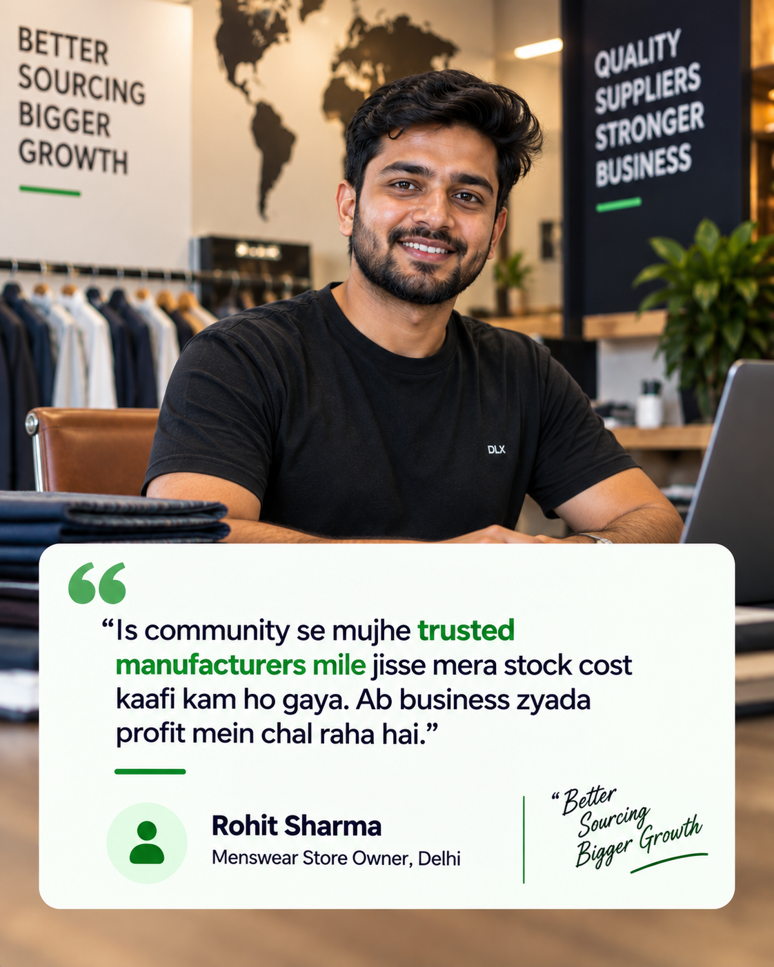 Rohit Sharma ka Retailer's Club India testimonial